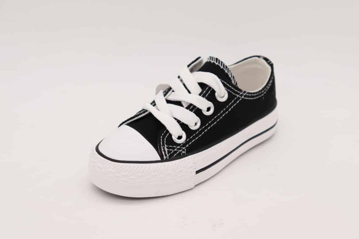 Girls Stylish Black Trainers 24 29 EU Junior Kids   860 BLACK 1 1170x780 