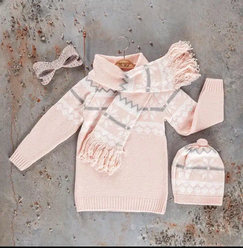 Girls 2025 snowflake jumper