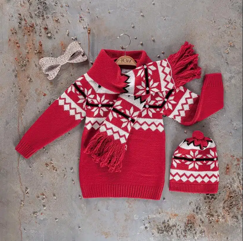 Girls snowflake jumper sale