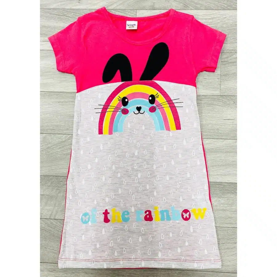 rainbow dress pink