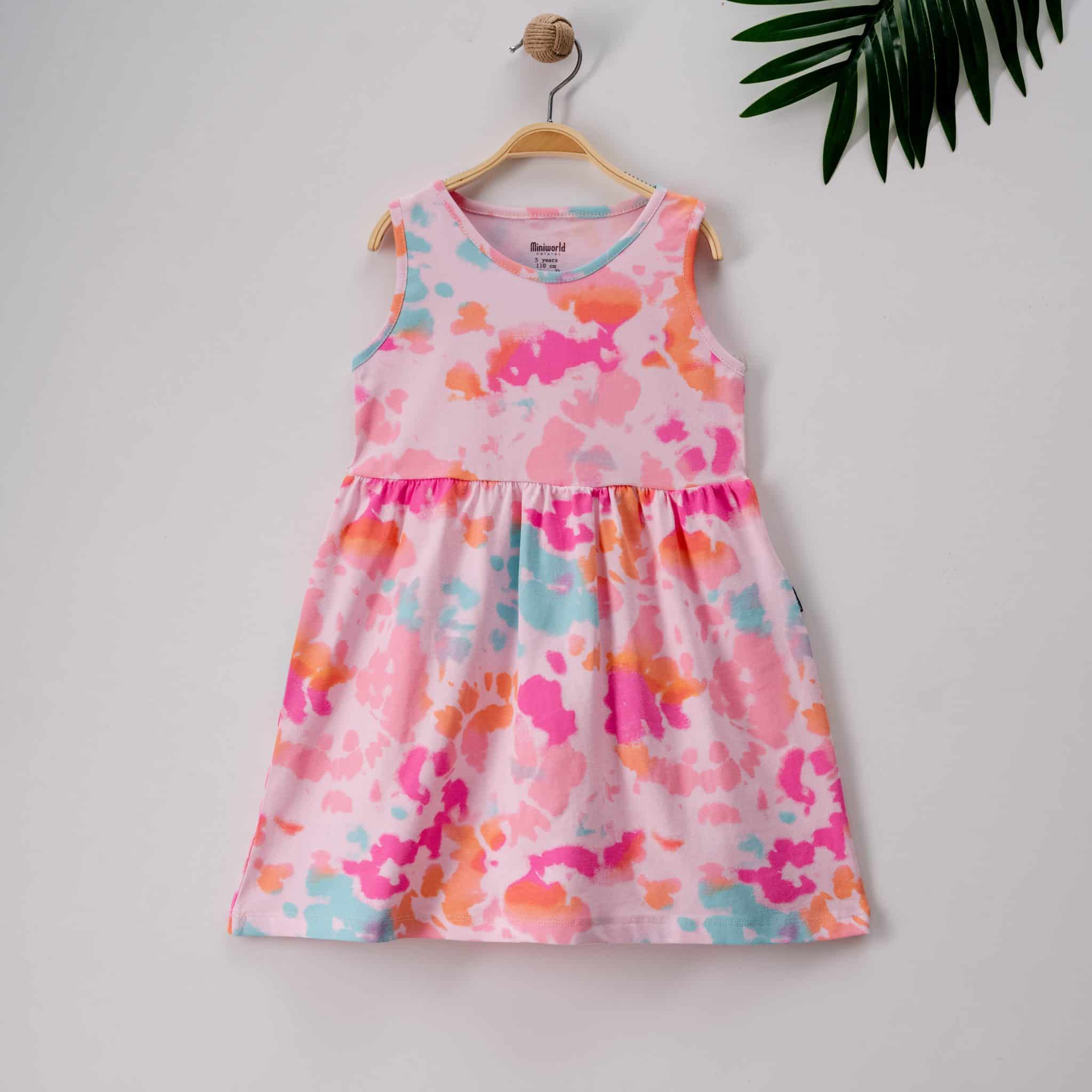 Girls Tie & Dye Dress (3-6y) - Junior Kids