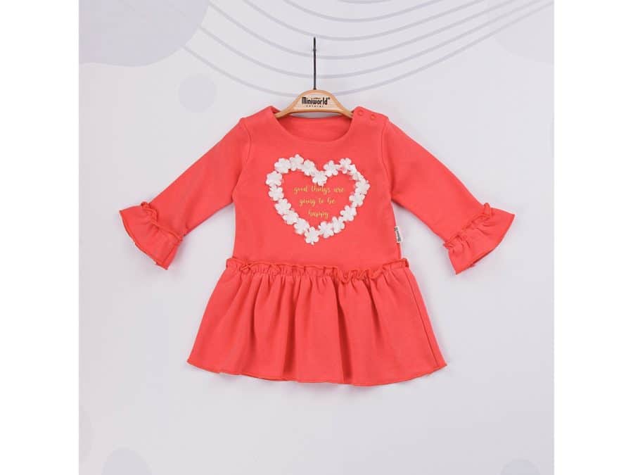 Baby Girls Heart Floral Lace Dress (6-24M) - Junior Kids