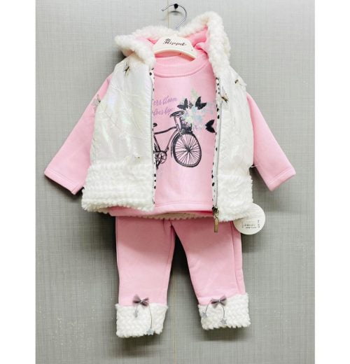 New Baby Girl Winter Jersey In Pink Colour Design Sport Imported Stuff On Sale Price DFG825 main image 1
