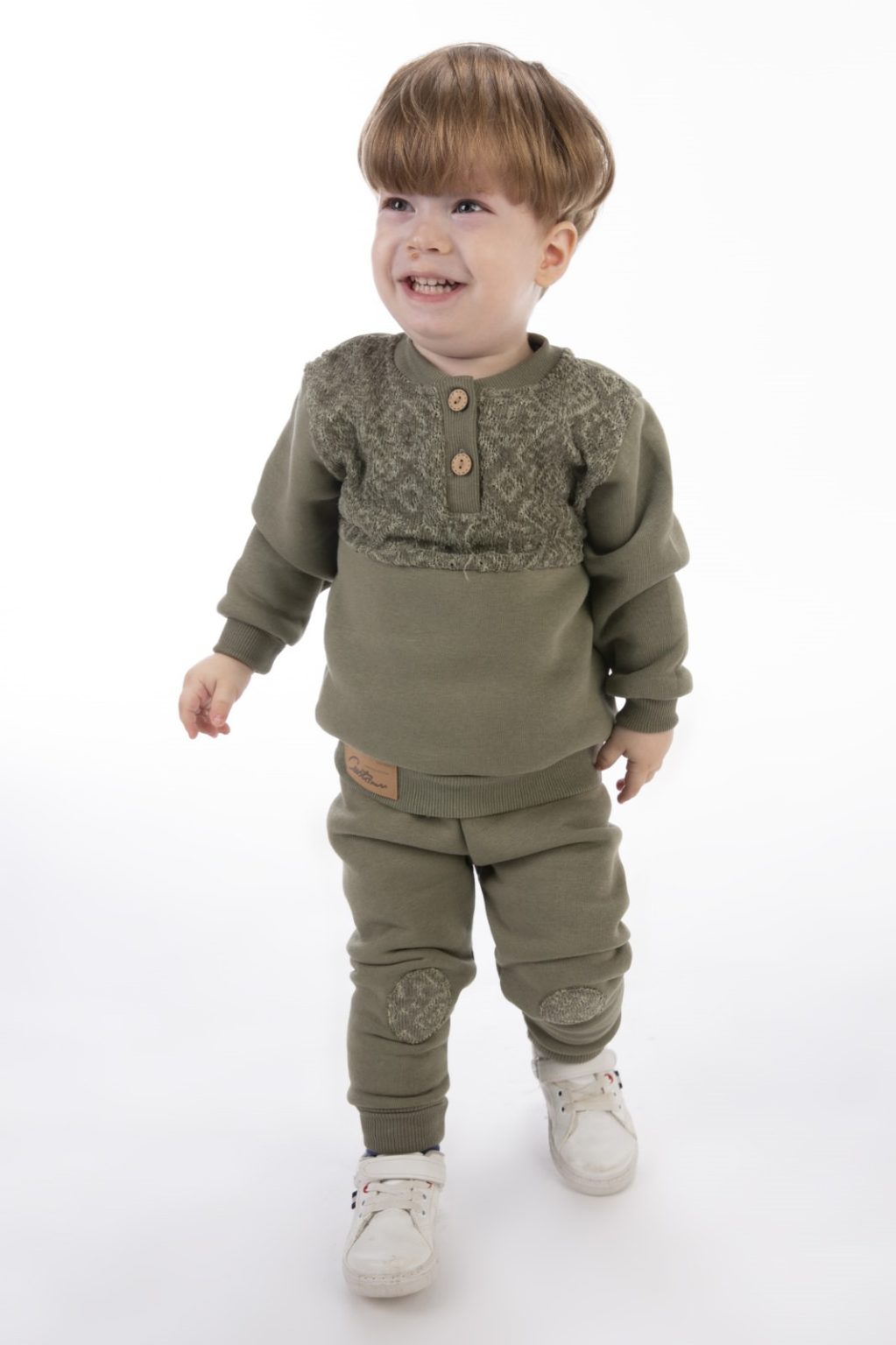 Baby Boys Two Piece Embossed Velvet Panel Tracksuit (924M) Junior Kids