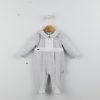 15479 grey e1738767570261 Baby Boys Metallic Badge Spanish Romper (0-6M)