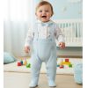 tie sky Baby Boys Dungarees Bow Tie Spanish Romper (0-6M)