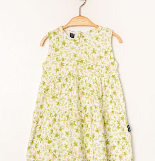 Baby Girls Layered Floral Print Dress (6-24M)