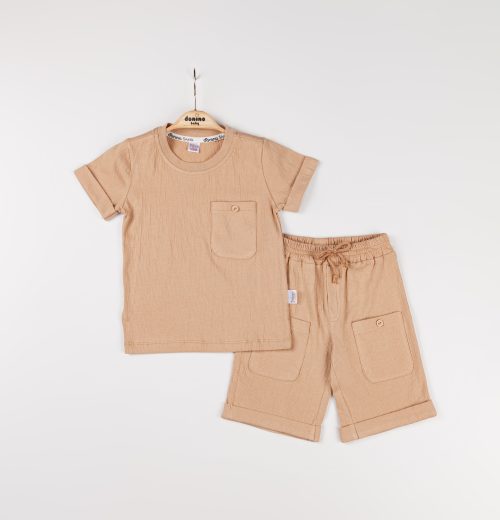 Boys Two Piece Pocket T-Shirt & Shorts Set (2-5Y)