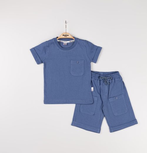 Boys Two Piece Pocket T-Shirt & Shorts Set (2-5Y)