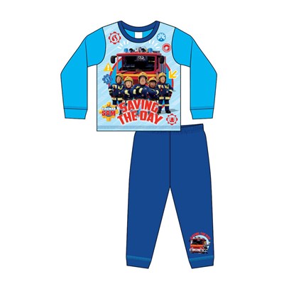 Boys Toddler FIREMAN SAM Official Pyjamas (18M-5Y)