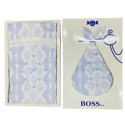 Babies Rose Bud Boxed Blanket