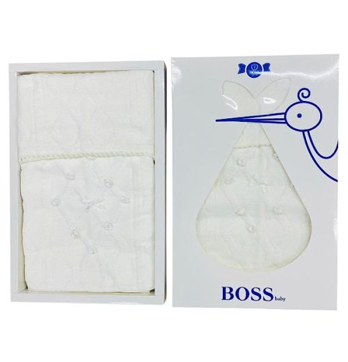 Babies Rose Bud Boxed Blanket