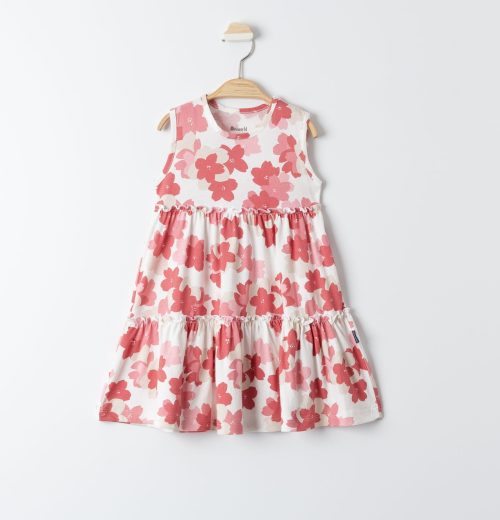 Girls Layered Floral Print Dress (3-6Y)