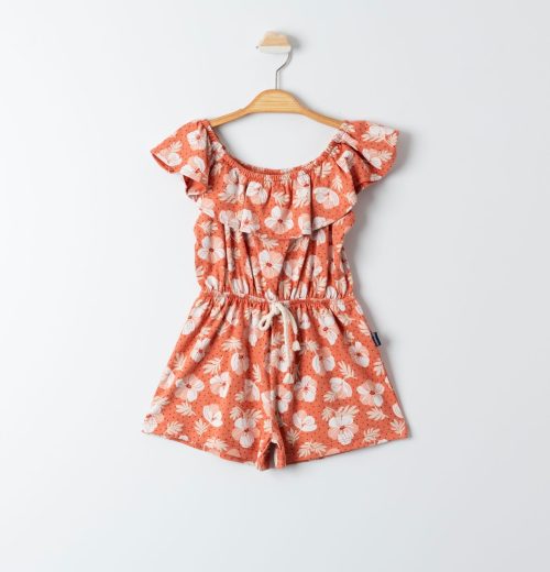 Girls All in One Floral Print Playsuit (3-6Y)