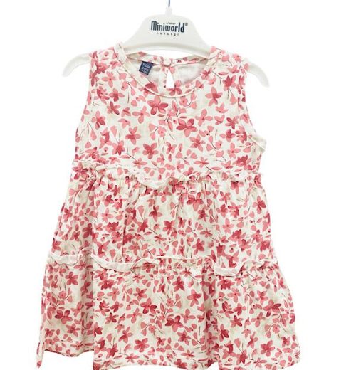 Baby Girls Layered Floral Print Dress (6-24M)