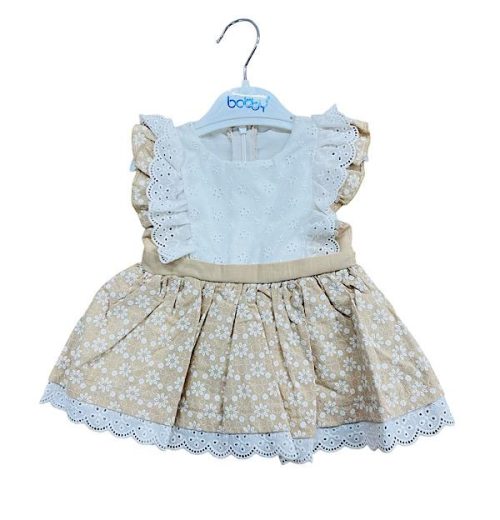 Baby Girls Floral Spanish Lace Dress (3-18M)