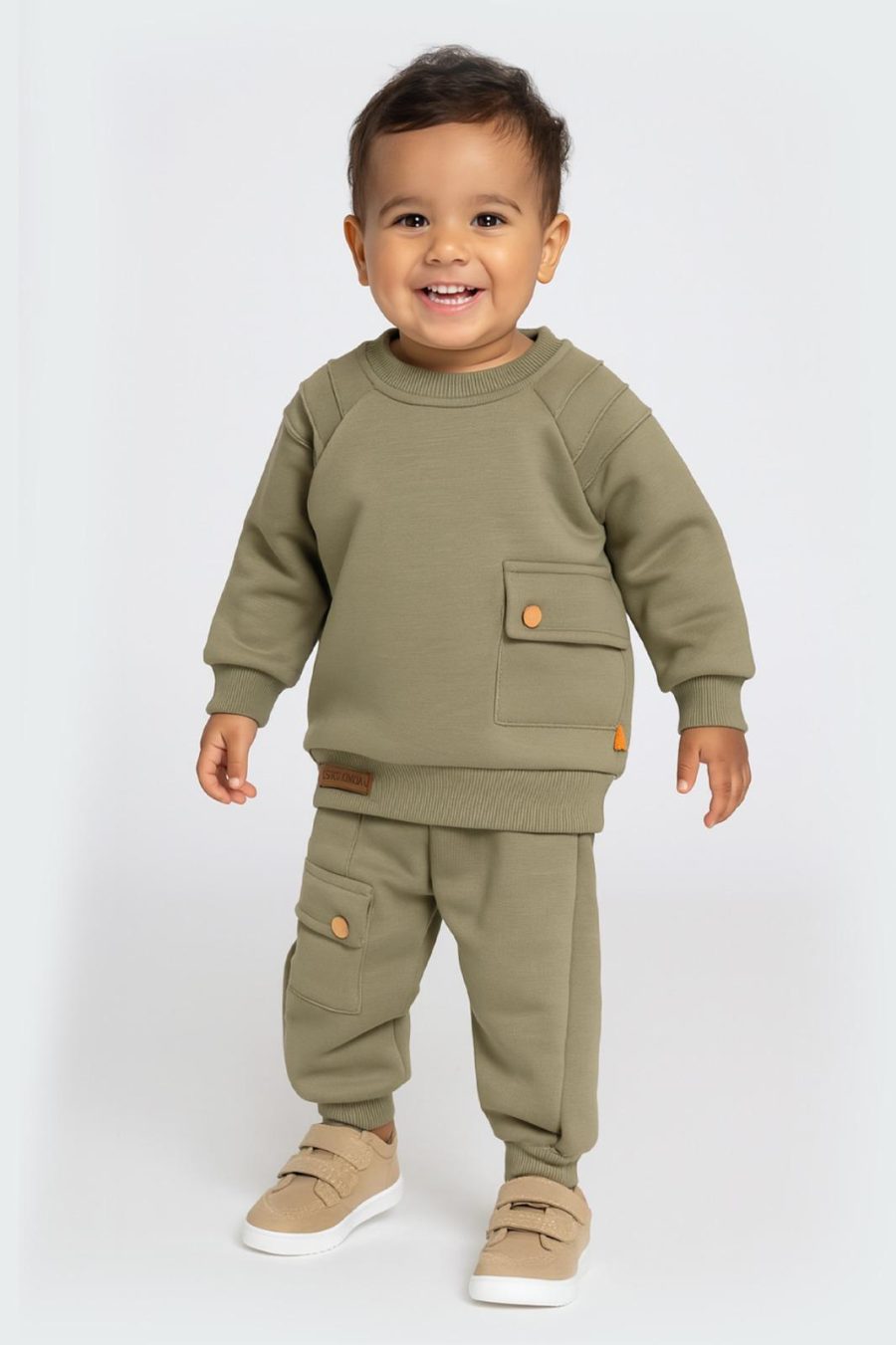 2484 GREEN Baby Boys Pocket Tracksuit (9-24M)