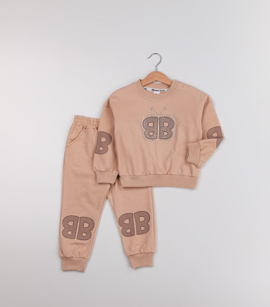 IMG 080708 40671 2 5 yas╠o scaled Girls "BB" Diamante Loungewear Set (2-5Y)