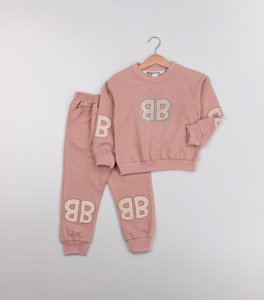 IMG 080710 scaled Girls "BB" Diamante Loungewear Set (2-5Y)