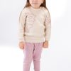 pink Baby Girls Two Piece Flower Embossed Tracksuit (9-24M)