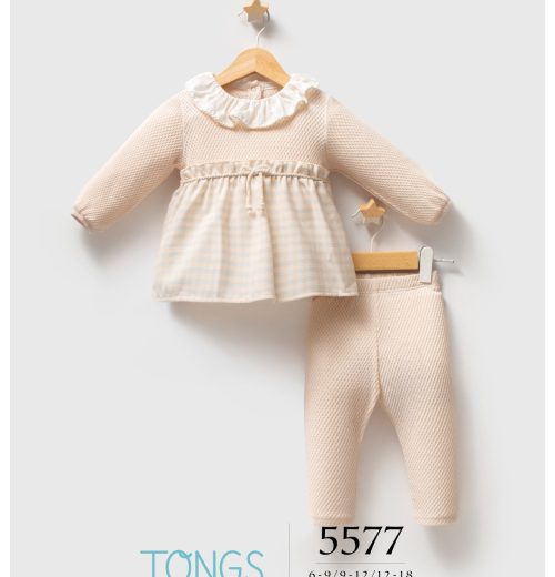 Baby Girls Two Piece Spanish Check Dress & Leggings Set (6-36M)