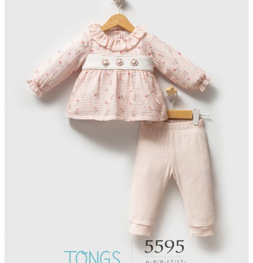 Baby Girls Two Piece Spanish Floral Dress & Leggings Set (6-36M)