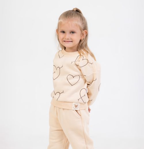 Girls Heart Print Tracksuit (2-5Y)