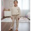 bow diamante beige Girls Knitted Full Diamante Bow Lounge Wear Set (4-12Y)