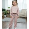 bow diamante pink Girls Knitted Full Diamante Bow Lounge Wear Set (4-12Y)