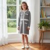 stripe dress pink Girls Knitted Panel Dress (4-12Y)