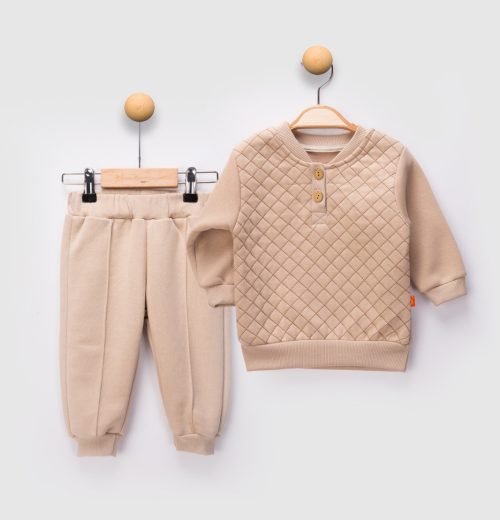 Baby Boys Two Piece Criss Cross Stitch Tracksuit (9-24M)