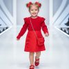 903 red Girls Full Sleeve Frilly Shoulder Woolly Glitter Spray Dress with Purse (4-14Y)
