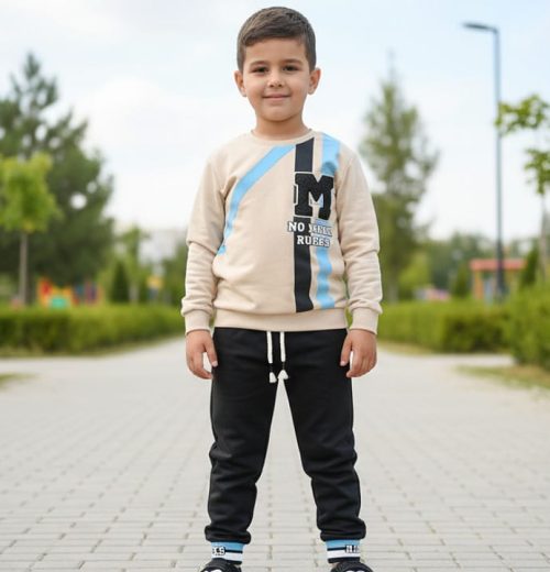Boys Two Piece "NO MORE RULES" Tracksuit (3-6Y)