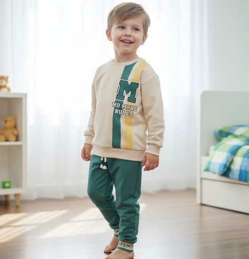 Boys Two Piece "NO MORE RULES" Tracksuit (3-6Y)