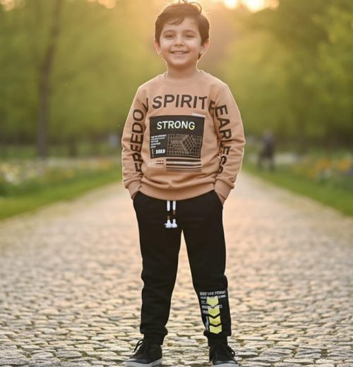 Boys Two Piece "STRONG SPIRIT" Tracksuit (3-6Y)