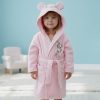 bath gown pink Girls Teddy Bear Hooded Bath Gown (1-4Y)