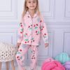 cherry red Girls Cherry Print Buttoned Pyjamas (4-12Y)