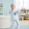 d crown sky Baby Boys Diamante Crown All in One Bow Baby Grow with Hat & Mittens (3-9M)