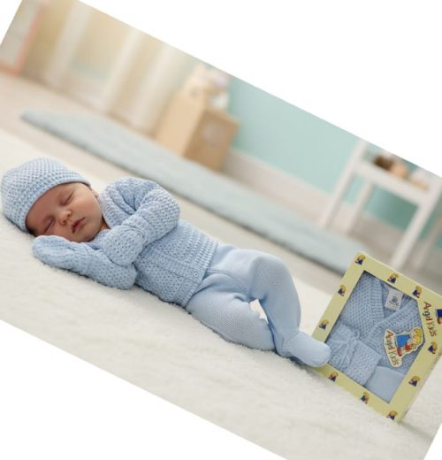 Baby Girls Five Piece Knitted Boxed Gift Set