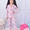 unicorn pyjamas Girls Unicorn Print Buttoned Pyjamas (4-12Y)