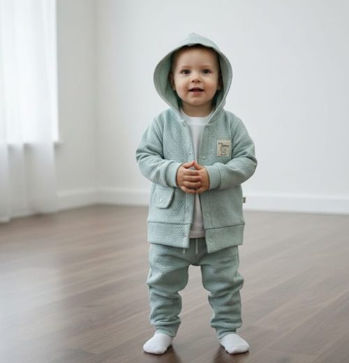 Baby Boys Three Piece "LITTLE EXPLORER" Outfit (9-24M)