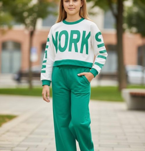 Girls Two Piece NEW YORK Lounge Wear Set (4-12Y)