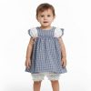 al2 Baby Girls Two Piece Gingham Check Dress & Panties Set (6-24M)
