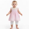 al7 Baby Girls Two Piece Net Embossed Dress & Leggings Set (6-24M)