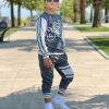box grey Boys Two Piece "CURIOSITY BOX" Printed Tracksuit (4-12Y)