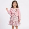 coco 9 Girls Layered Floral Print Chiffon Dress with Frilly Jacket (2-5Y)