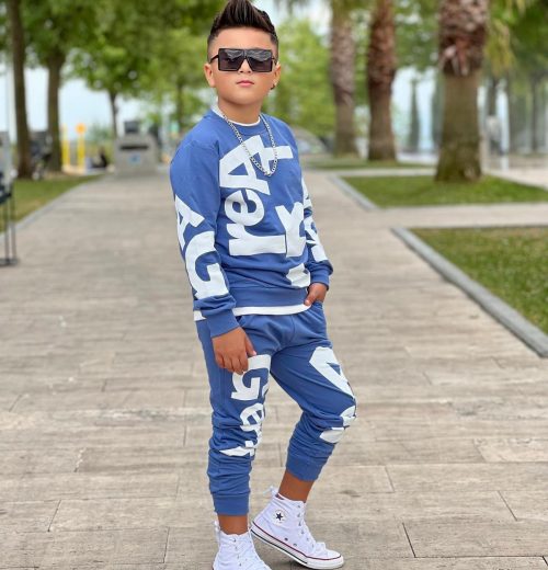 Boys Two Piece "REAL G" Printed Tracksuit (4-12Y)