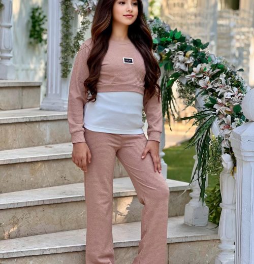 Girls Three Piece Lounge Wear Set (4-12Y)