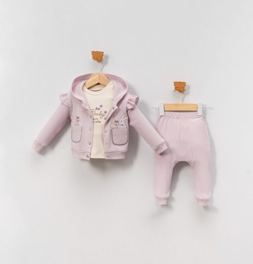 Baby Boys Three Piece Frilly Bunny Outfit (9-24M)