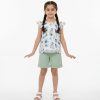 SH2 Girls Two Piece Floral Top & Shorts Set (6-9Y)
